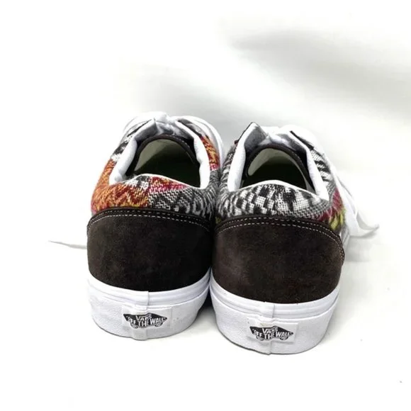VANS Old Skool Fair Isle Low Brown Multi Men’s Canvas Suede Sneakers VN0A5JMIBF0 - Picture 9 of 10